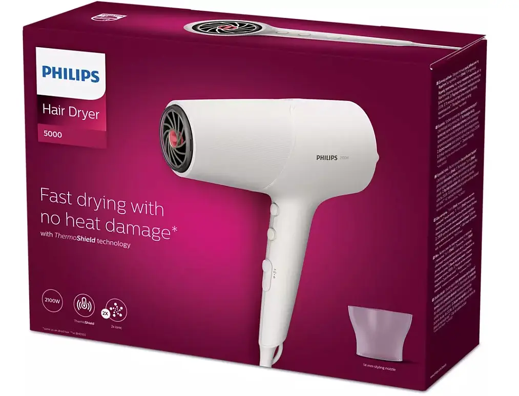 Фен для волосся Philips 5000 series, бежевий (BHD501/00) - фото 6