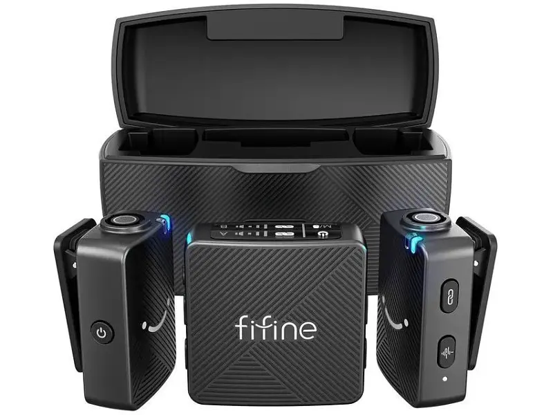 Мікрофонна радіосистема для смартфона Fifine M9 Black - фото 9