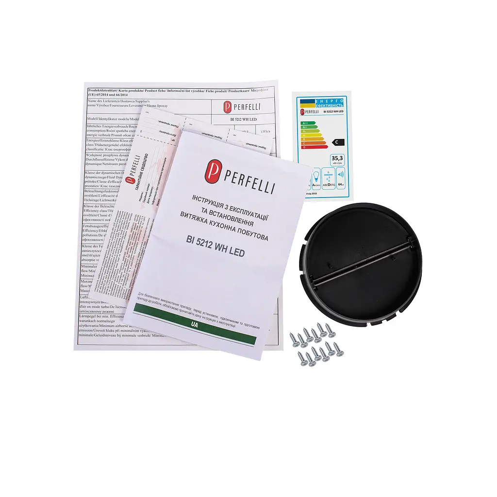 Витяжка повновбудована PERFELLI BI 5212 WH LED - фото 11