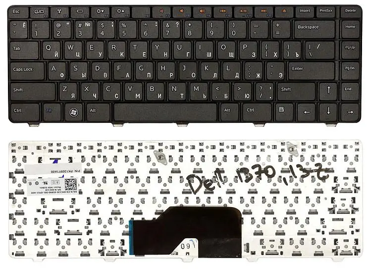 Клавіатура для ноутбука Dell Inspiron (1370, 13Z) Black - фото 3