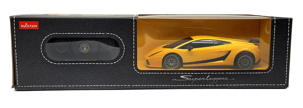 Машинка Rastar Lamborghini Superleggera на управлении 1:24 желтая 26300 - фото 5
