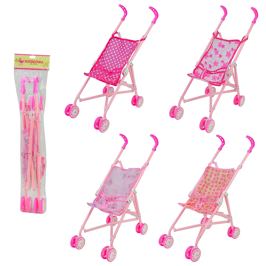 Коляска-тростина для ляльок MELOGO 39×28,5×55 см в асортименті 9302W-A/B - фото 2