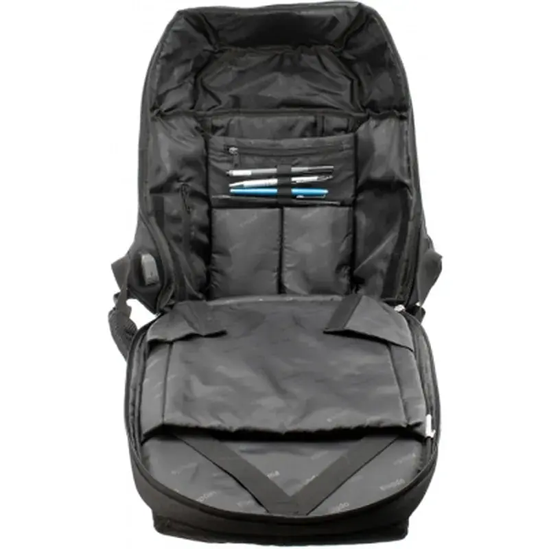 Рюкзак шкільний Optima 18.5" USB Anti-Theft унісекс 0.7 кг 16-25 л Синій (O96917-02) - фото 5