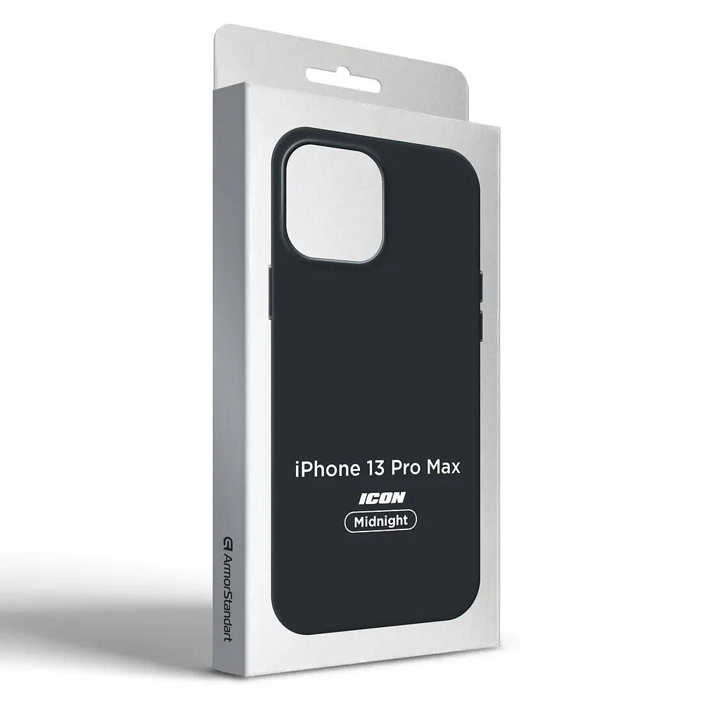 Силиконовый чехол для Apple iPhone 13 Pro Max, ICON2 Case, черный, противоударный, панель, защита всего корпуса, матовая поверхность Soft Touch, выступает над дисплеем, совместим с защитными стеклами и пленками, с микрофиброй - фото 9