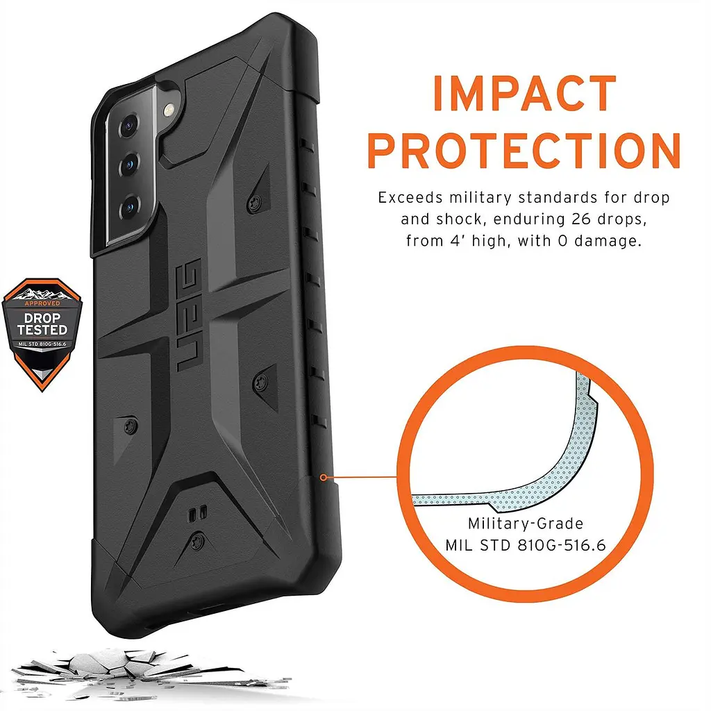 Чохол оригінальний протиударний UAG Pathfinder Original (212827114040) Samsung Galaxy S21 Plus (6.7") Black - фото 7