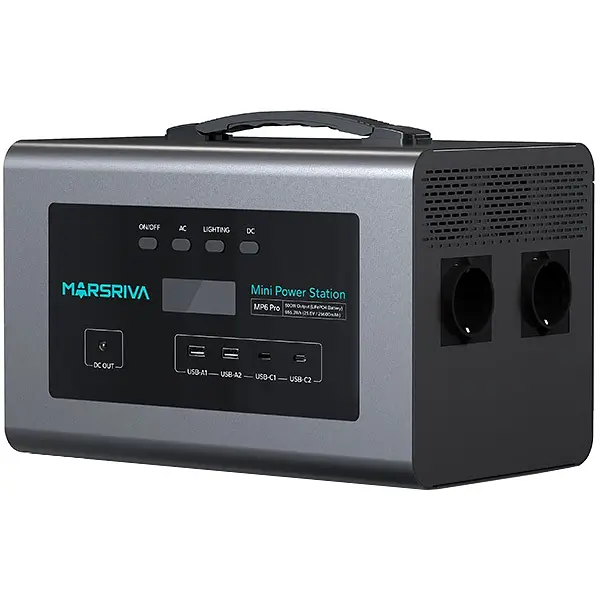 Зарядна станція Marsriva MP6 Pro 600Вт (627.2 Вт/г) LiFePO4 - фото 3