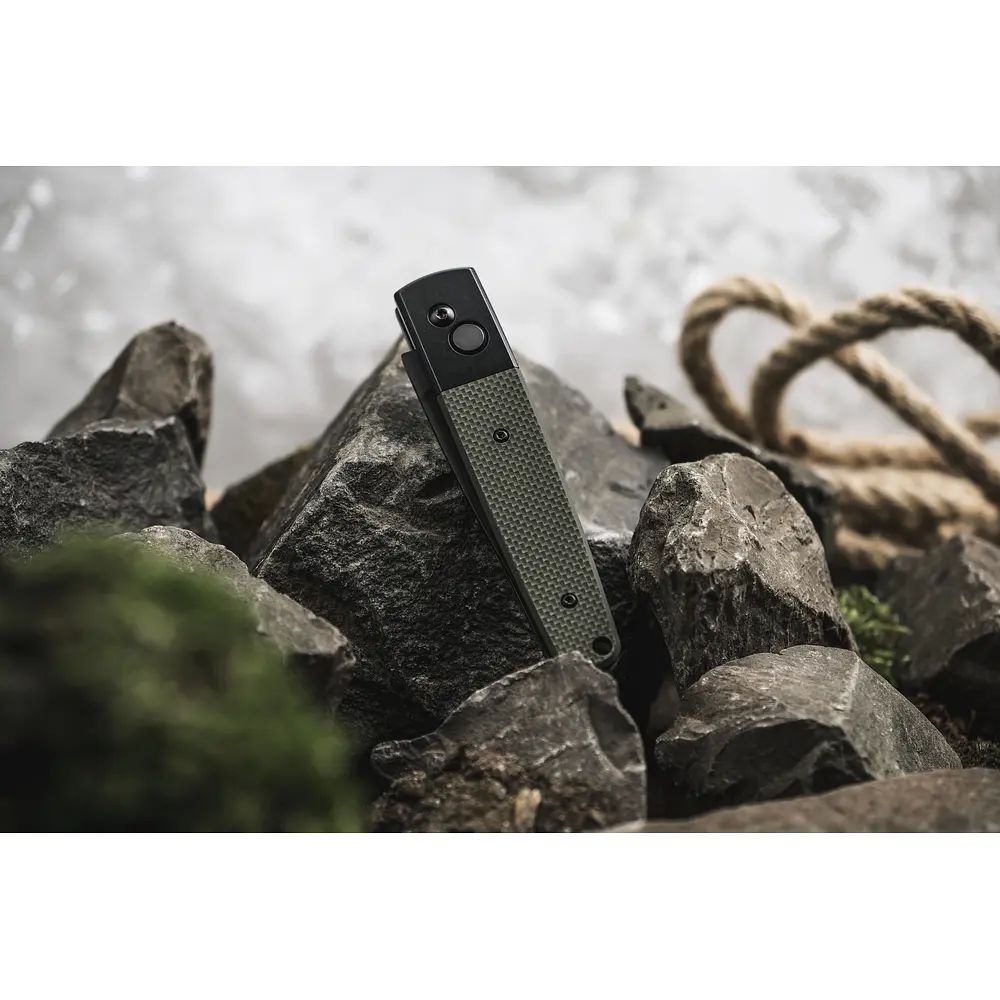 Ніж складаний Ganzo G721B-GR чорний клинок зелений - фото 8