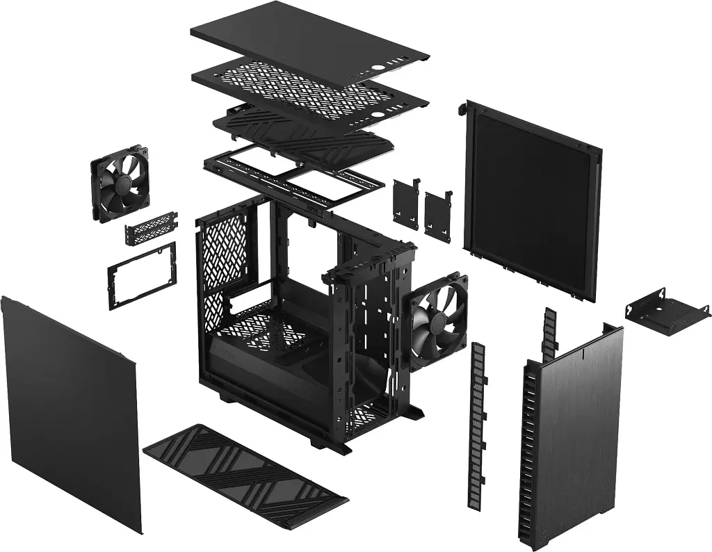 Корпус Fractal Design Define 7 Nano Black Solid (FD-C-DEF7N-01) - фото 7