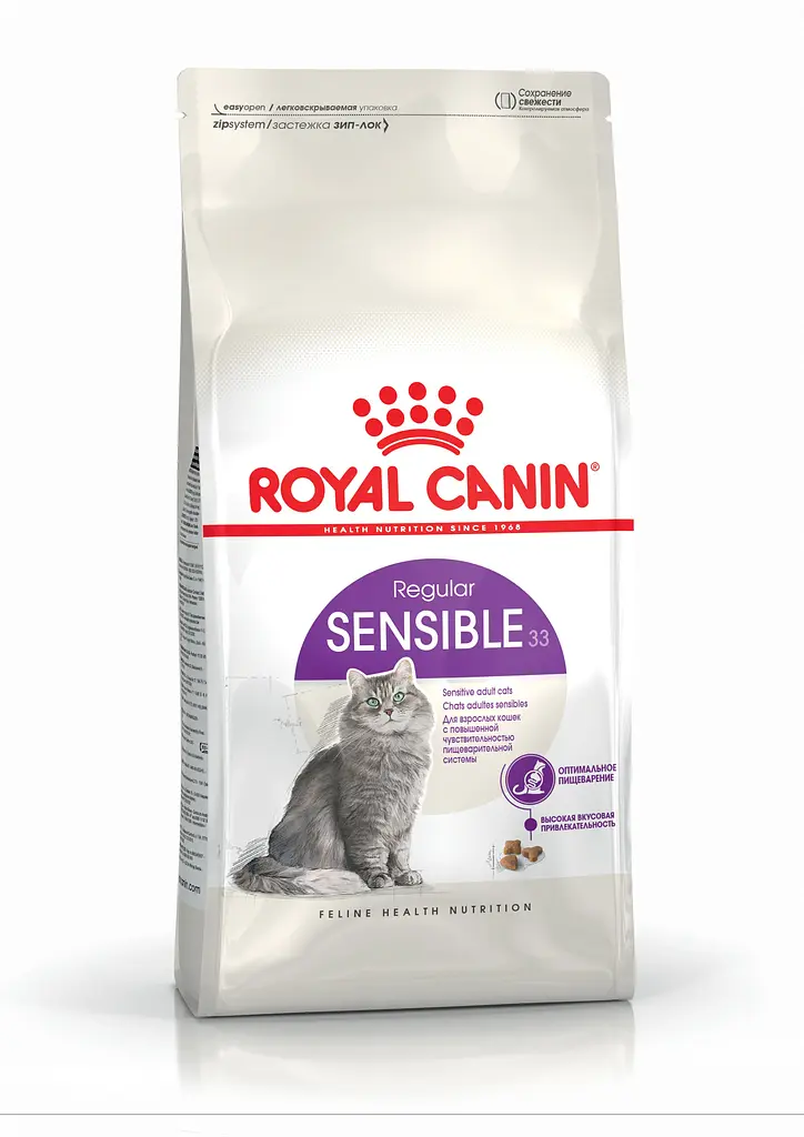 Сухий корм для кішок Royal Canin Sensible з чутливим травленням м'ясо птиці та рис 2 кг + 400 г - фото 2