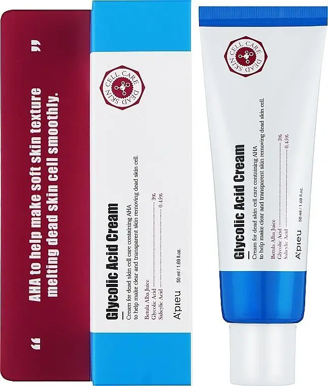 Оновлювальний крем-пілінг для обличчя з AHA- і BHA-кислотами 50 мл A'pieu Glycolic Acid Cream - фото 2