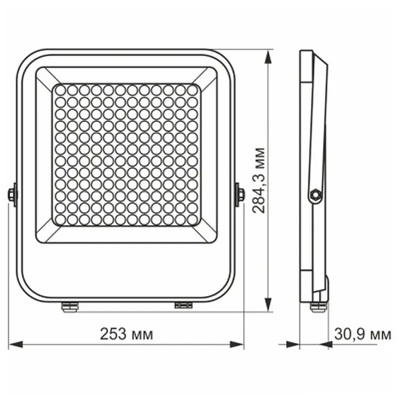 Прожектор Videx LED PREMIUM F2 100W 5000K (VL-F2-1005G) - фото 2