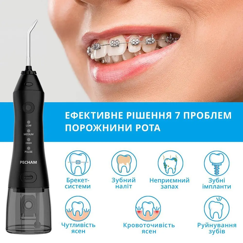 Іригатор Pecham Travel PC-1581 Чорний - фото 7
