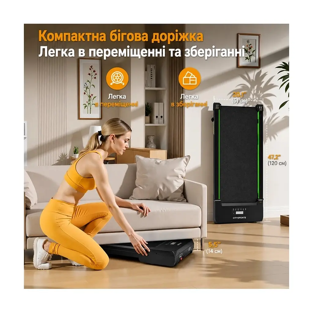 Бігова доріжка Akluer TW140L Walking Treadmill з автоматичним нахилом (TW140L) - фото 10