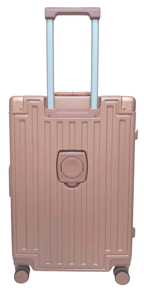 Валіза середня M Madisson Snowball 66503 M 64x43x26 см 100% полікарбонат на клямках Рожеве золото - фото 7