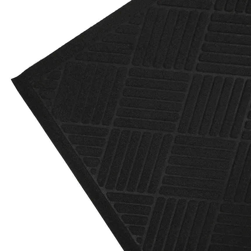 Килимок придверний Eco Fabric Смужки без кромки чорний 60 х 90 см (6090-007) - фото 6
