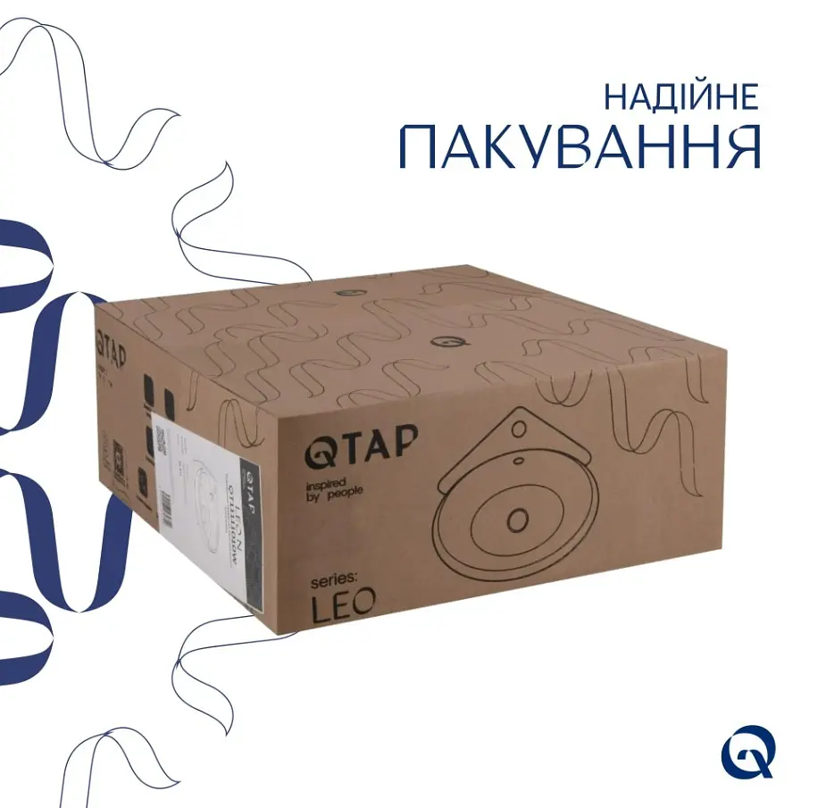 Раковина подвесная Qtap Leo N 380x360x130 мм, White, угловая, овальная, без донного клапана QT11115010WN - фото 6