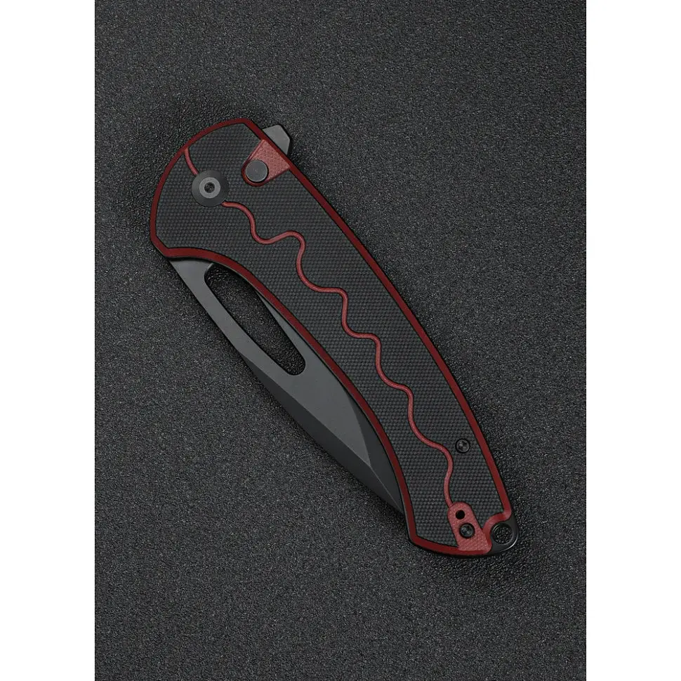 Складаний ніж Sencut Squiggy Drop Point 9Cr18MoV G10 9,9 см червоно-чорний - фото 11