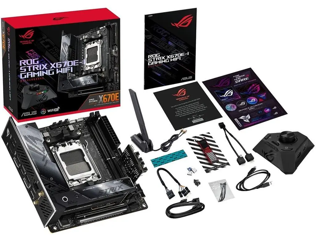 Материнська плата ASUS ROG STRIX X670E-I GAMING WIFI (ROG STRIX X670E-I GAMING WIFI) (Socket AM5, AMD X670, Mini-ITX) Б/в - фото 7