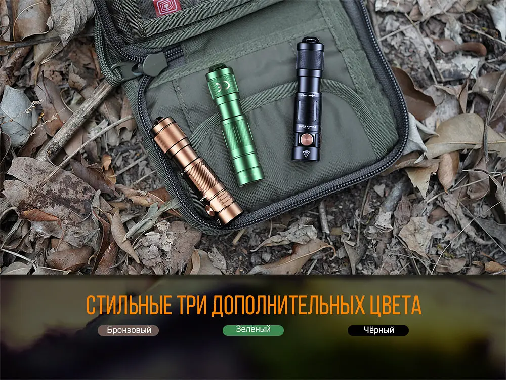 Ліхтар ручний Fenix E05R бронзовий - фото 9