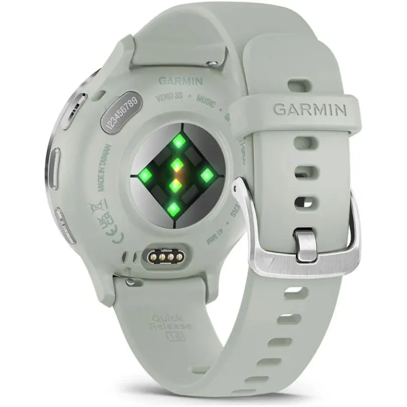 Смарт-часы Garmin Venu 3S Silver Stainless Steel Bezel with Sage Gray Case and Silicone Band (010-02785-01/51) [111836] - фото 3