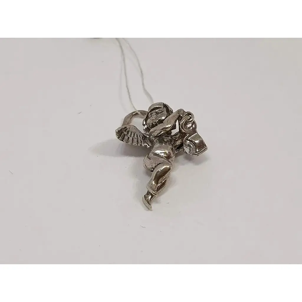 Срібна підвіска Premium Янгол з фіанітом. 3328Р - фото 2