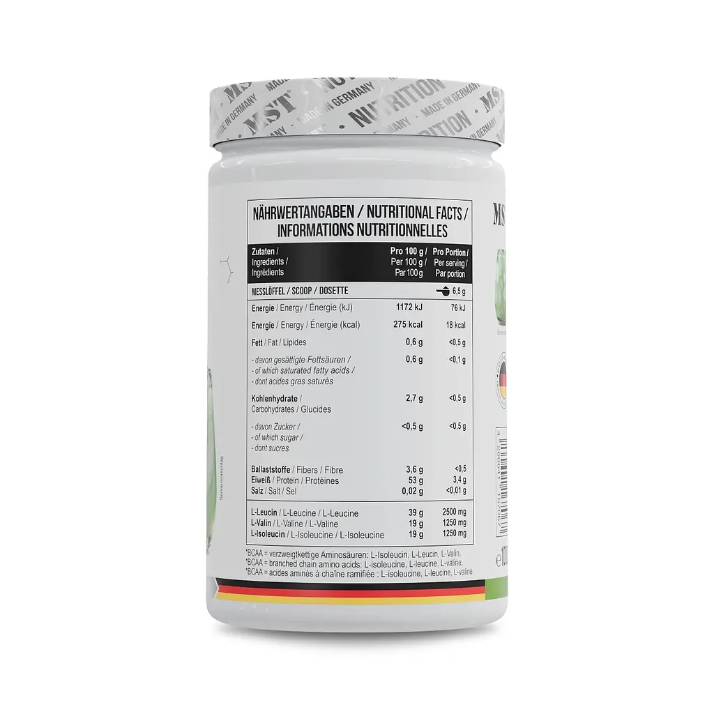 Амінокислоти BCAA ZERO, 1 кг - Зелене яблуко MST Nutrition vit0004628 - фото 2