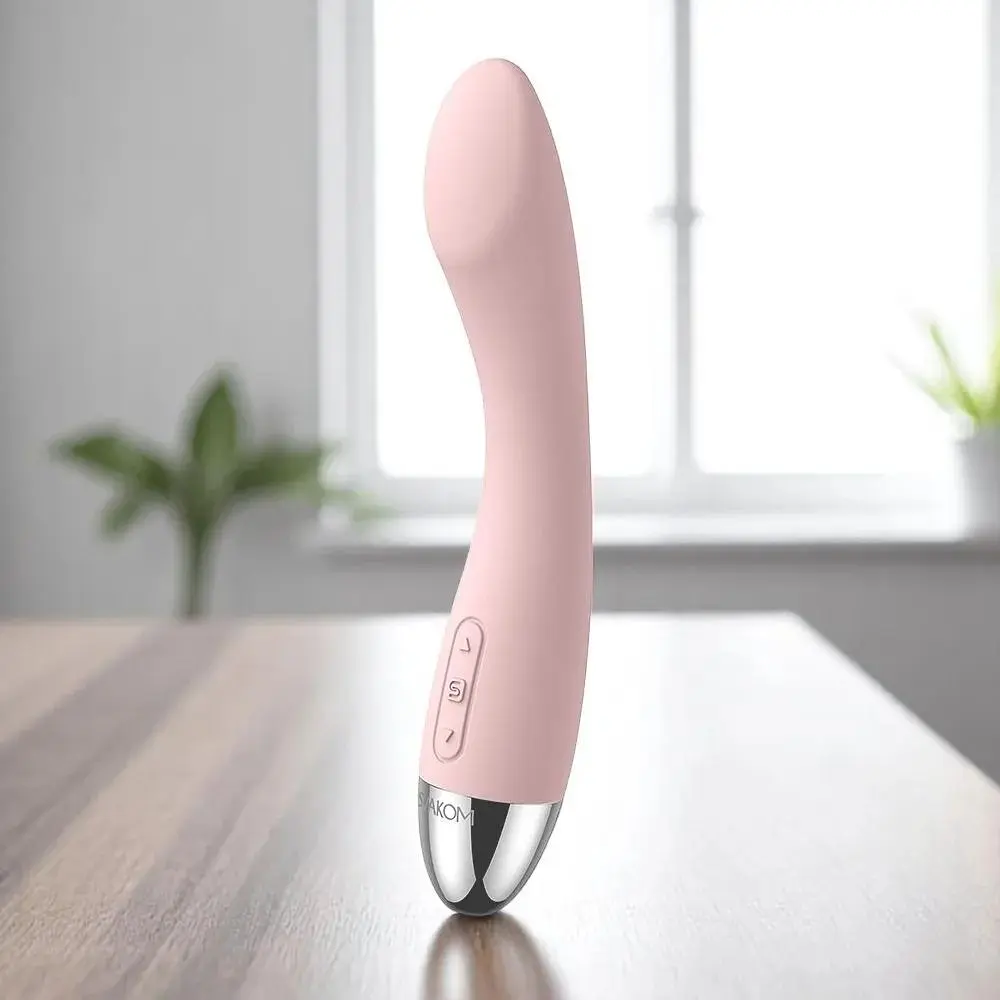 Вібратор для точки G Svakom Amy Pale Pink з інтелектуальним режимом та шовковистим покриттям - фото 2