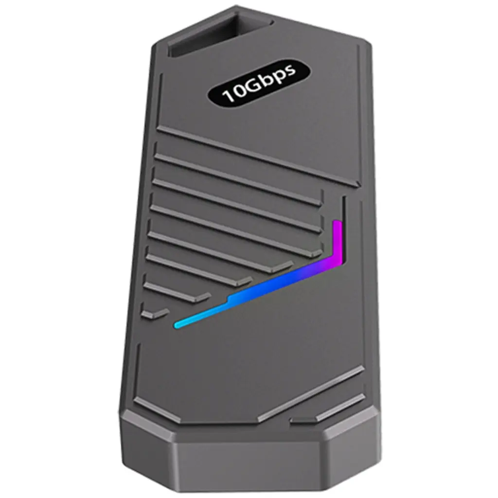 Кишеня зовнішня Dynamode M.2 SSD NVMe to USB-C USB 3.2 Gen2, алюмінієвий, чорний (DM-CAD-SSD14-N) - фото 5