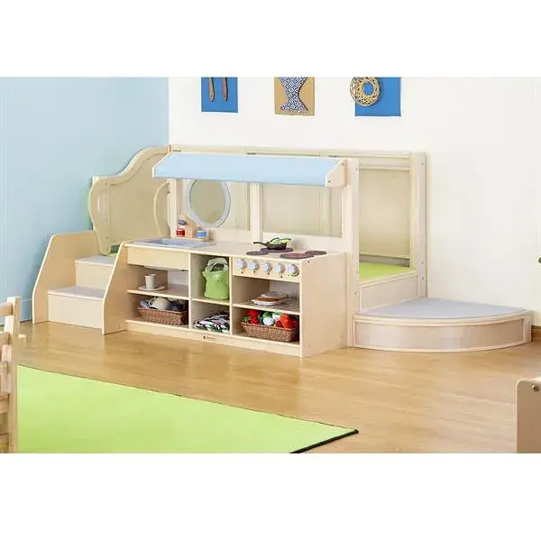 Деревянный игровой комплекс University Кухня 236х116х91 см разноцветный - фото 2