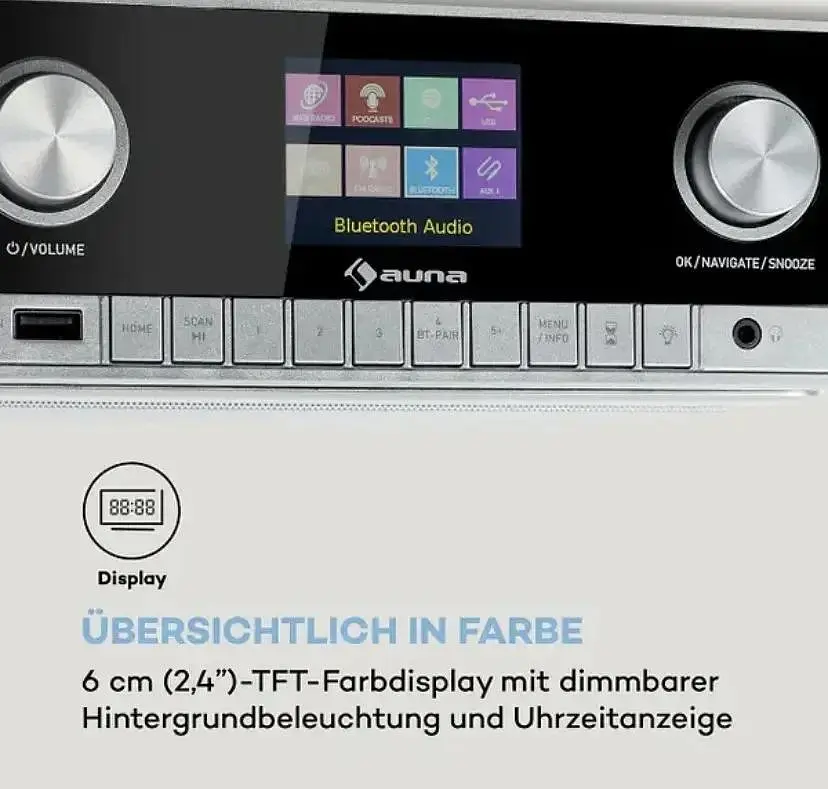 Кухонное радио Auna Connect Soundchef MKII (10037496) - фото 2