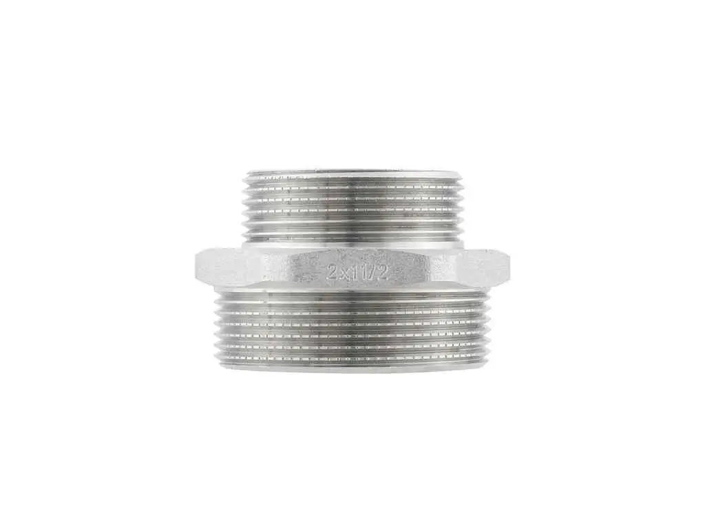 Ніпель RAFTEC латунь, ЗЗ, DN50х25, 2"х1", нікель, NP0603 - фото 4