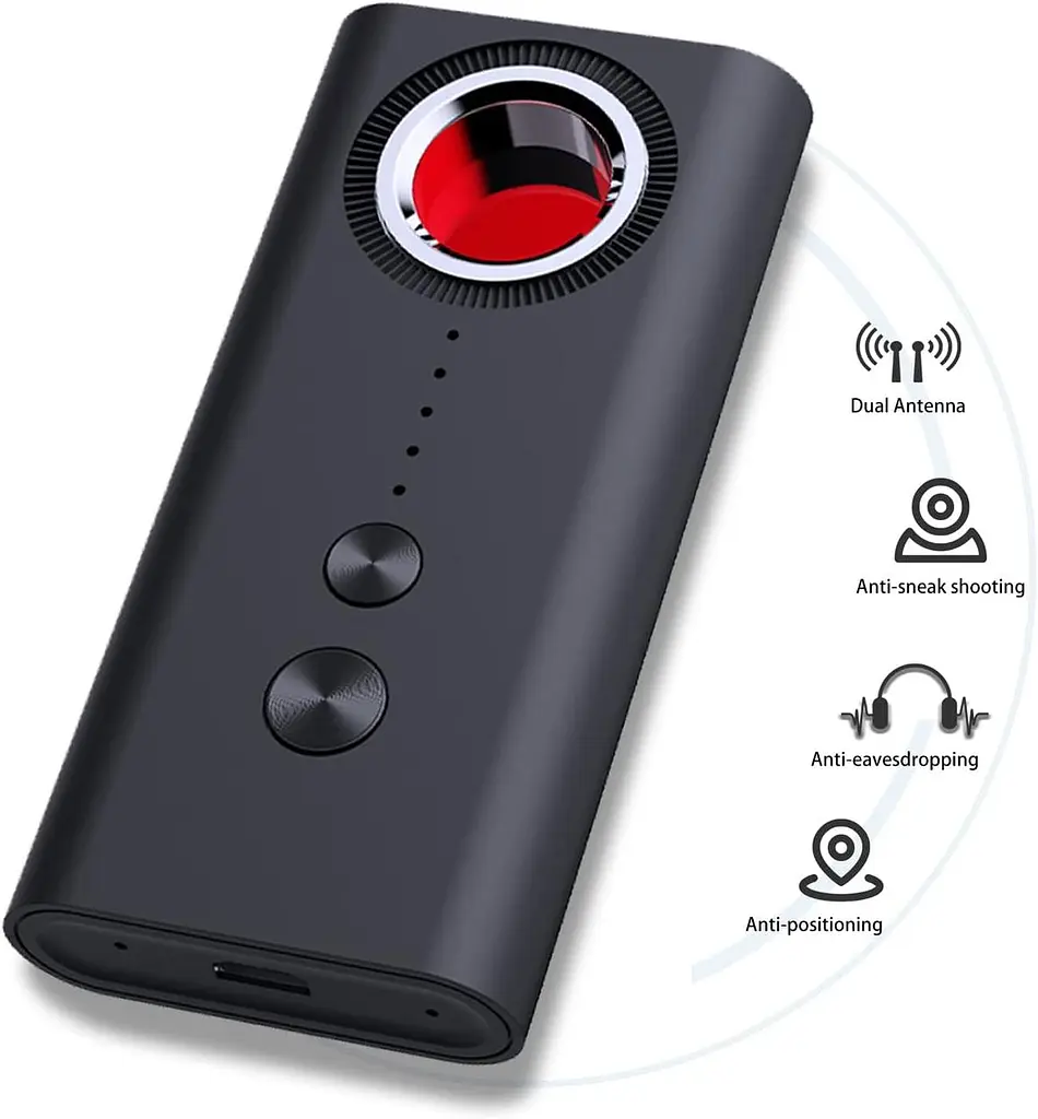 Портативний детектор жучків XO CRP03 Display-Equipped Smart Detector Чорний - фото 2