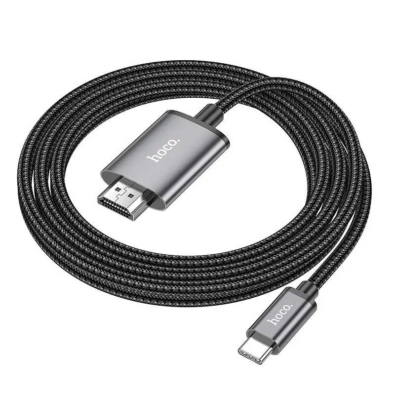 Перехідник Hoco UA27 HD Type-C to HDMI (2m) Metal gray - фото 2