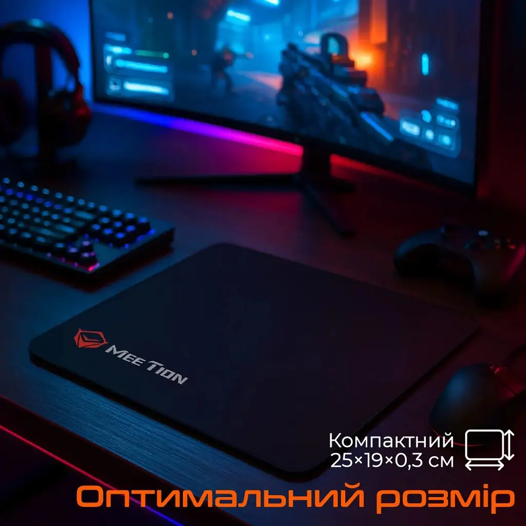 Килимок для мишки Meetion PD015 Black (MT-PD015-A) - фото 6