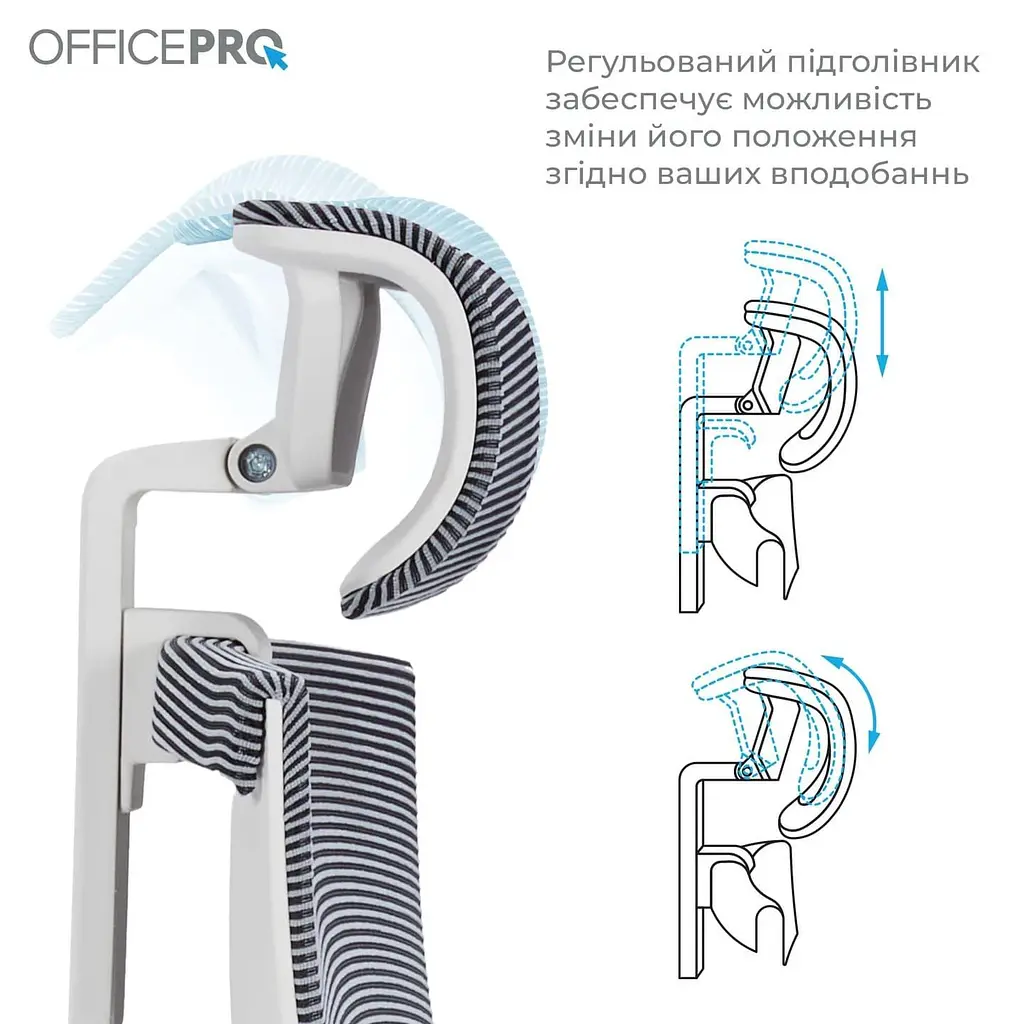 Офісне крісло OfficePro Balance OC620-W-DG-DG (OC620-W-DG-DG) - фото 15