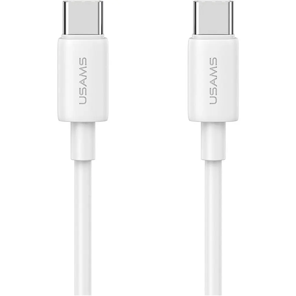 Кабель Usams US-SJ711 USB-C to USB-C 60W 1m White (SJ711USB02) [153977] - фото 6