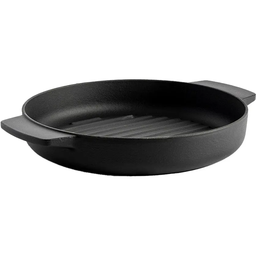 Сковорода-гриль чавунна KitchenAid Matte Oven-to-table 26 см (CC004600-001) - фото 2