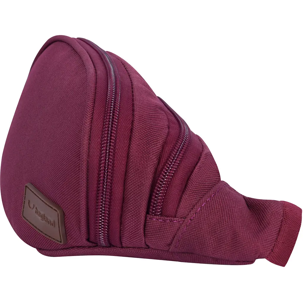 Сумка-бананка Bagland Bella 2 л вишневая (0020266) - фото 2