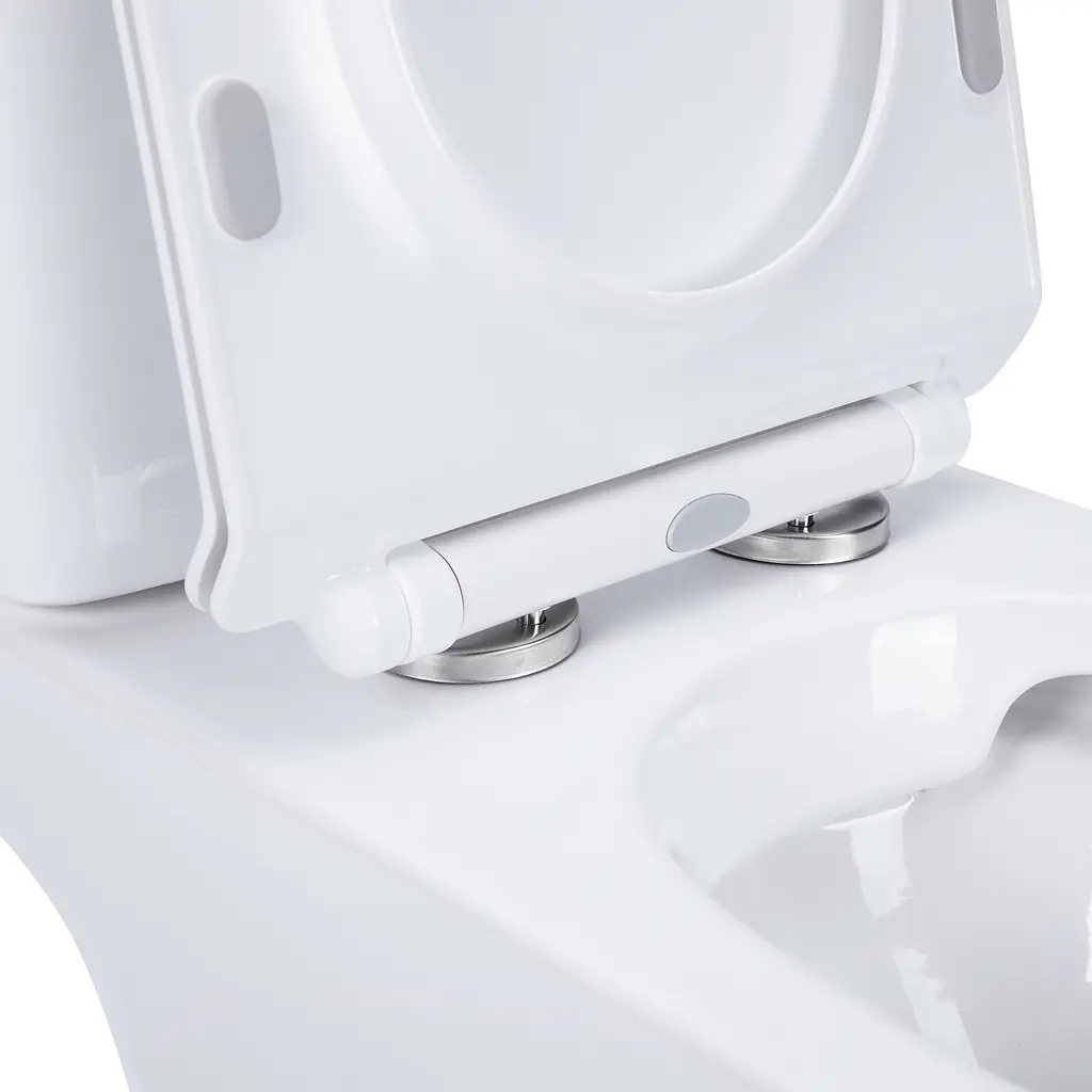 Унитаз-компакт Qtap Presto безободковый с сиденьем Soft-close QT24221217AW, Белый - фото 4