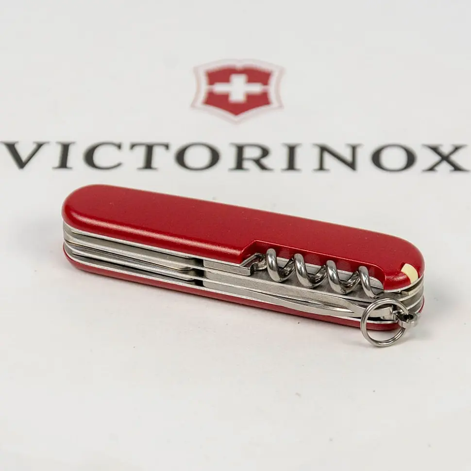 Ніж Victorinox Climber Mat 91мм 14функ черв мат жовт.лого - фото 7