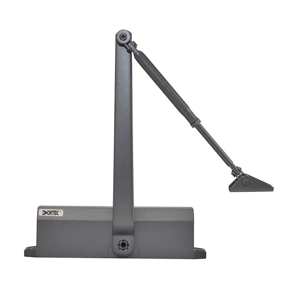 Дверний доводчик Dortec DT-65H Graphite з фіксацією дверей у відчиненому положенні (63-00057) - фото 3