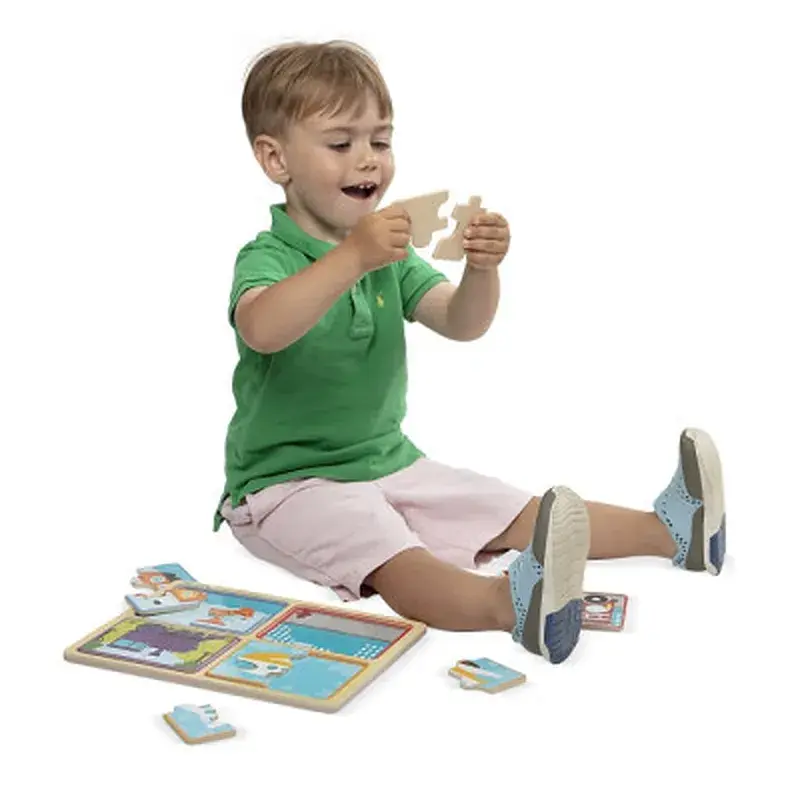 Пазл Melissa&Doug дерев'яні у футлярі "Транспортні засоби" (MD31361) - фото 3