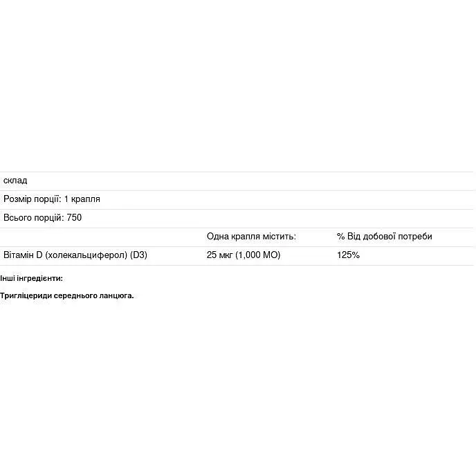 Витамин D3 Pure Encapsulations 22.5 мл - фото 3