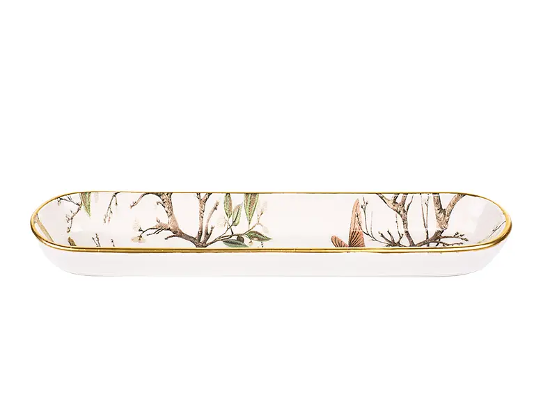 Блюдо для оливок Alba ceramic Bird 24 см (769-073) - фото 2