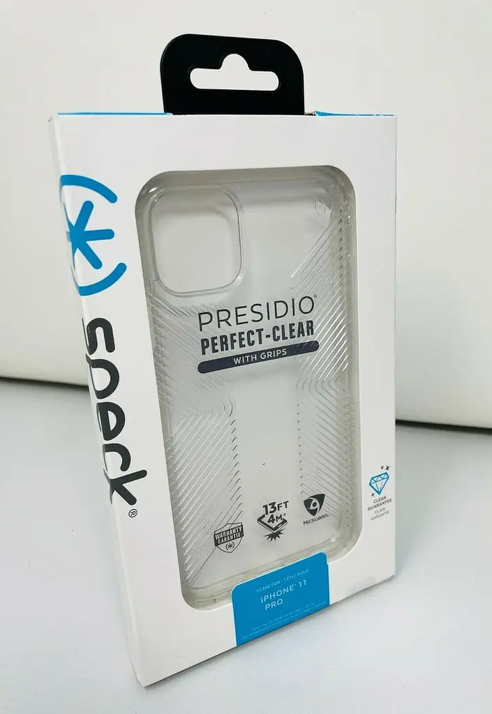 Чохол прозорий протиударний з антимікробним покриттям Speck Presidio Clear Grip 136447-5085 для iPhone 11 Pro (5.8") - фото 4