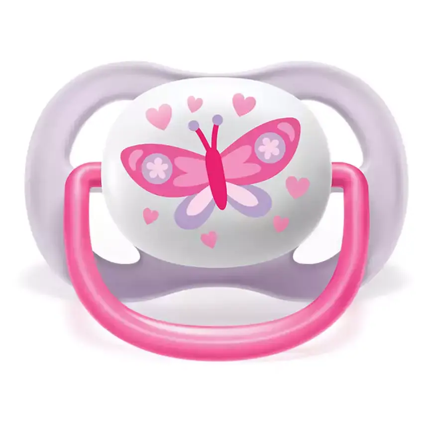 Пустушка Philips Avent Ultra Air I love для дівчинки, 0-6 місяців, 2 шт. (SCF080/02) - фото 3