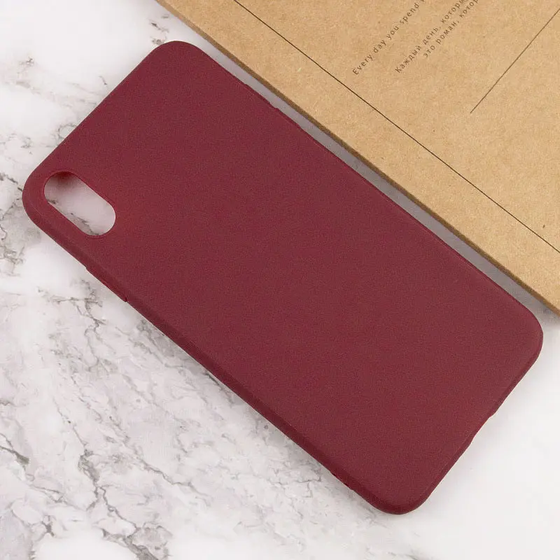 Силіконовий чохол Candy для Apple iPhone XS Max (6.5) Бордовий - фото 4