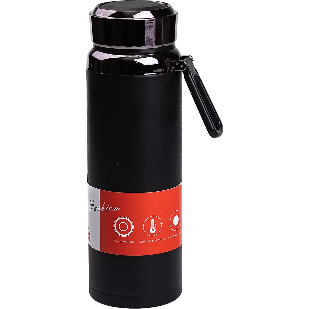 Термос Vacuum Sports 1 л из нержавеющей стали, черный Yiwu HP-14-29B - фото 2