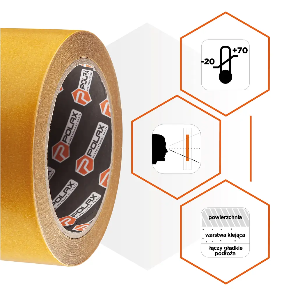 Скотч двосторонній Polax клейка стрічка на поліпропіленовій основі 50 мм х 25 м (101-003) - фото 7