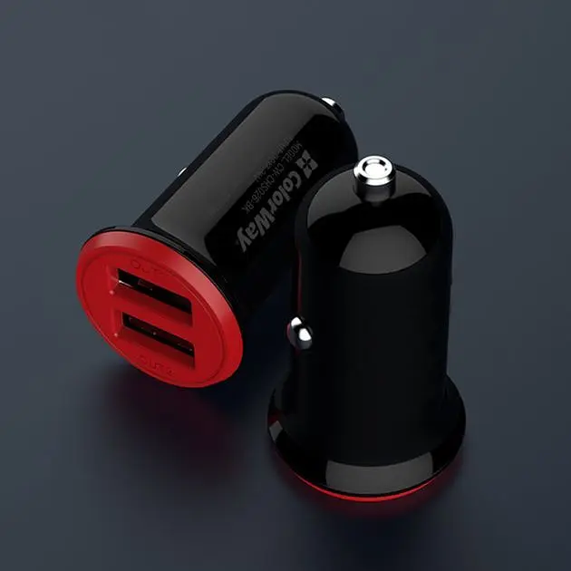 Автомобільний зарядний пристрій ColorWay Auto ID 3.4A 17W Red-black (CW-CHA026-BK) - фото 4